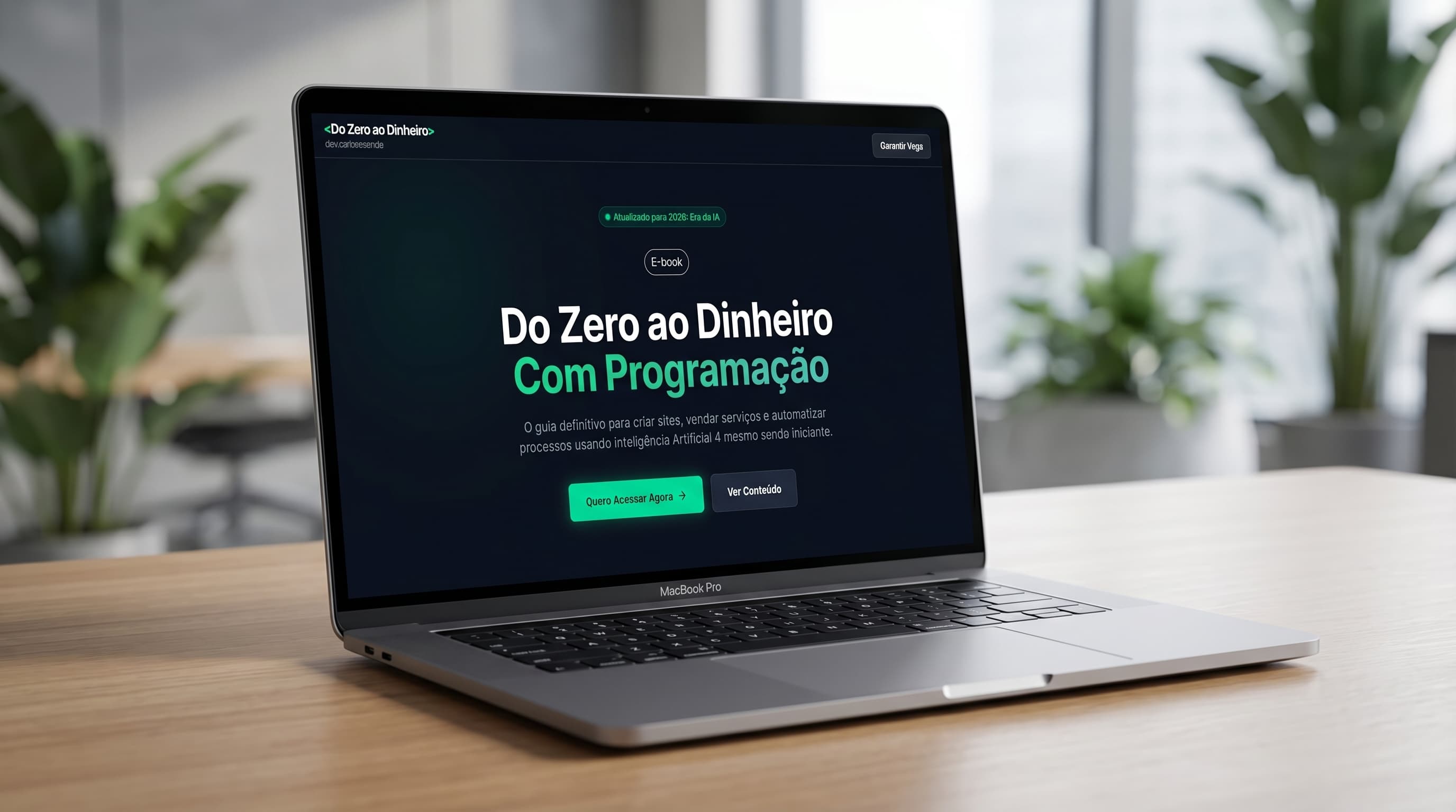 Landing page - Ebook do zero a programação